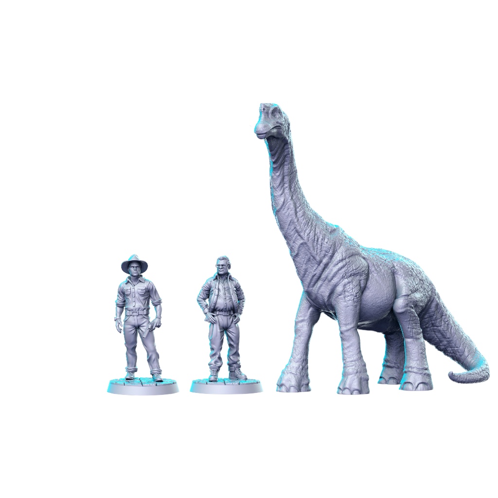 Miniaturas Jurassic Park para Zombicide, Rpg, D&d (RN Estudio