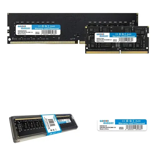 Memória RAM 16GB DDR4 2666MHz Golden Memory para PC Desktop – Alto