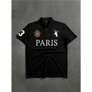 Camisa Polo Paris de Manga Curta Masculina, Casual