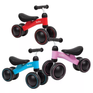 Bicicleta Bicicletinha De Equilíbrio Para Bebê 4 Rodas Sem Pedal Buba em Oferta na Shopee
