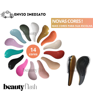 Escova Mágica Anti Frizz Beauty Flash com Cabo para Desembaraçar Cabelo Seco e Molhado