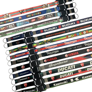 Chaveiro Moto Cordão Tirante Pescoço Crachá Fecho Tic Tac Várias Marcas