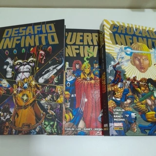 Hq desafio infinito, guerra infinita e cruzada infinita marvel