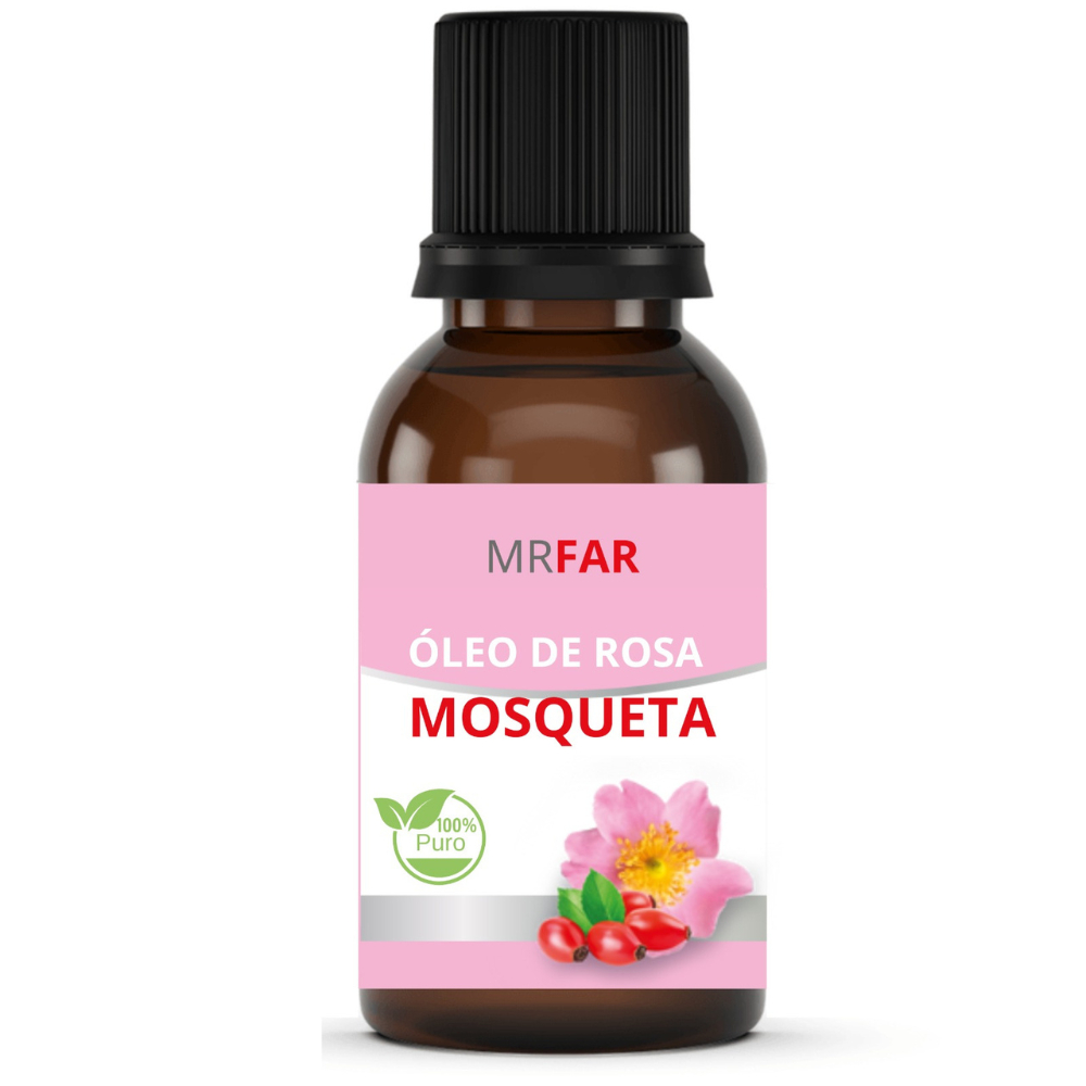 Óleo de rosa mosqueta 30ml 100% puro anti-estrias clareia pele MRfar ...