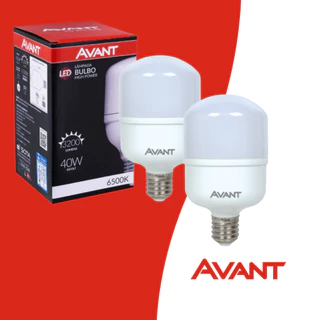 kit 2 Lâmpadas Alta Potência Led BR 40W AVANT 6500K