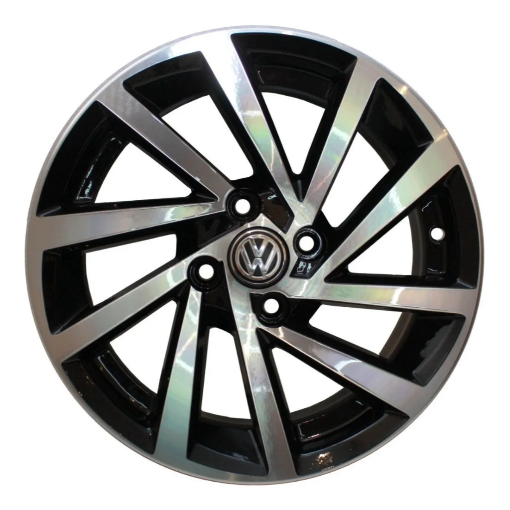 Jogo de Rodas Aro 14 Vw 4x100 R-seven Zunky Zk780 Gol Parati Saveiro ...