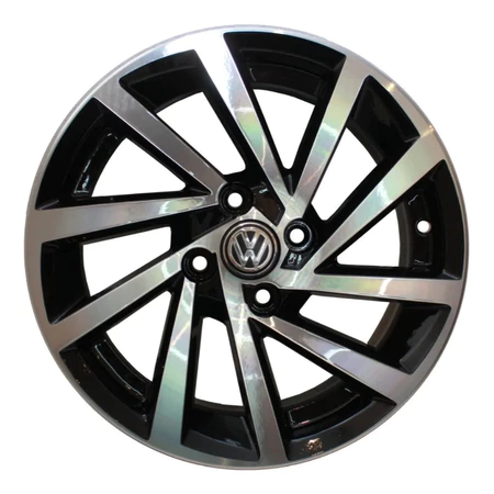 Jogo de Rodas Aro 14 Vw 4x100 R-seven Zunky Zk780 Gol Parati Saveiro Voyage Up G1 G2 G3 G4 G5 G6 G7 G8