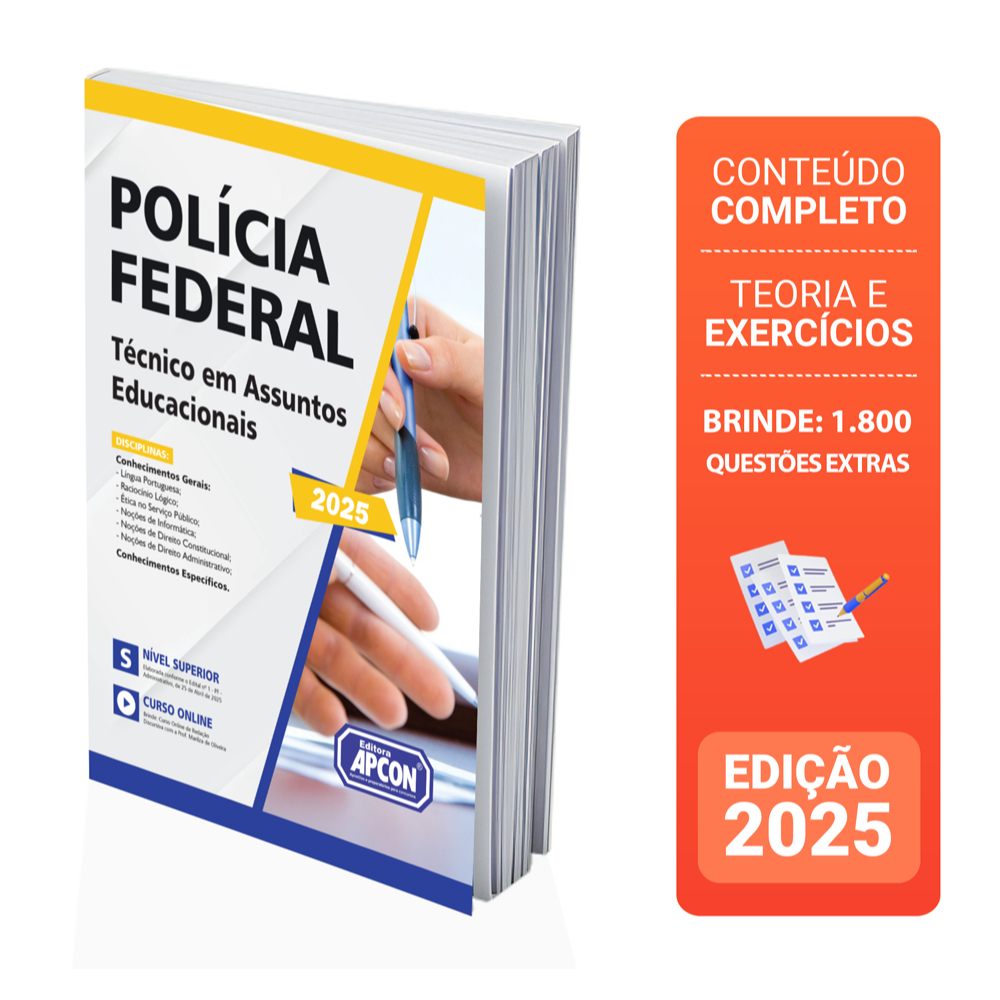 Apostila Polícia Federal (PF) 2025 - Técnico em Assuntos Educacionais ...