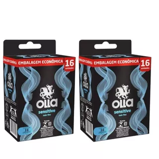 Kit Preservativo Olla sensitive extra fino 32 Unidades - Com látex