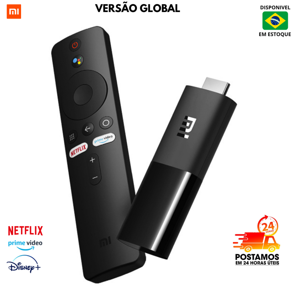 Xiaomi Mi TV Stick Global com Comando de Voz - Full HD, 8GB, Preto ...