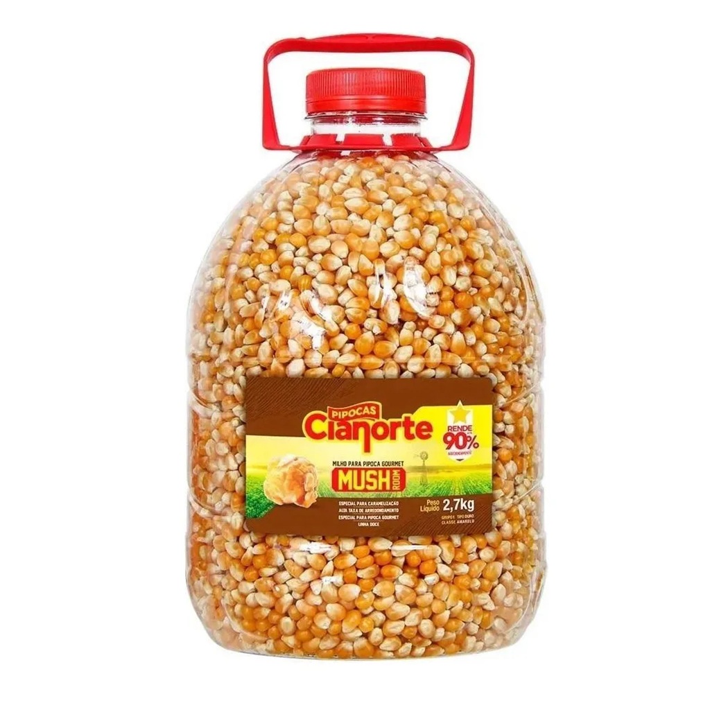 Milho para Pipoca Gourmet Tipo Mushroom 2,7 kg. A melhor do Brasil ...