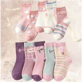 Kit 24 Pares de Meia Infantil Feminina Menina Criança 2 a 8 anos