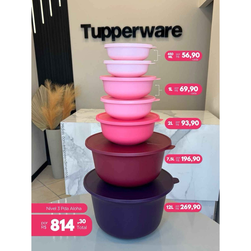 kit aloha tupperware 7 peças | Shopee Brasil