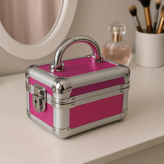 Maleta Estojo Porta Joias e Bijuterias com Chave Super Elegante