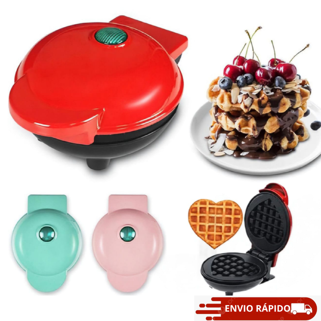 Mini Máquina de Waffle em Formato de Coração 110v | Elétrica ...