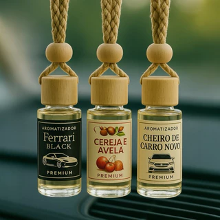 Kit 3 Cheirinho Carro Premium Importado de luxo Aromatizante Automotivo