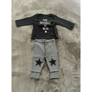 conjunto Carter’s calça e camiseta de manga comprida- 3 meses - menino em Oferta na Shopee
