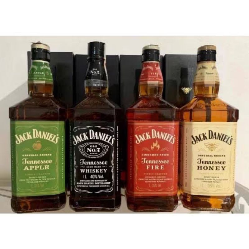 KIT Jack Daniel's 4 Garrafas 1 Litro | Shopee Brasil
