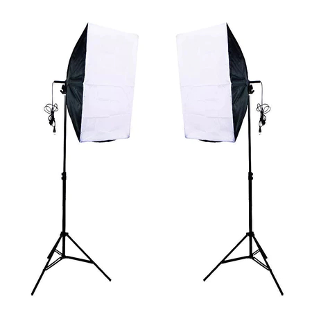 Softbox Luz contínua 50x70cm Soquete e27 - Kit com Tripé