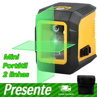 Nível A Laser 2 Linhas 20M Auto Nivelamento Portátil Profissional