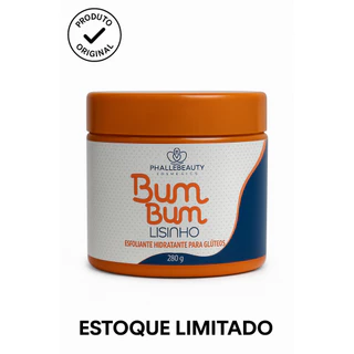 ESFOLIANTE BUMBUM LISINHO 280g – PHALLEBEAUTY | Glúteos macios, firmes e hidratados