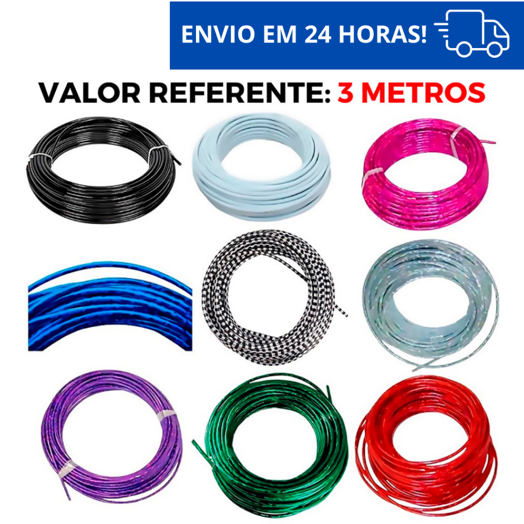 3 Metros Conduite De Freio Com Teflon Para Cabos Bicicleta Bike Várias Cores