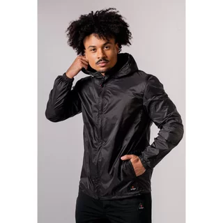 Jaqueta Corta Vento Masculina Repelente à Água com Capuz e Zíper