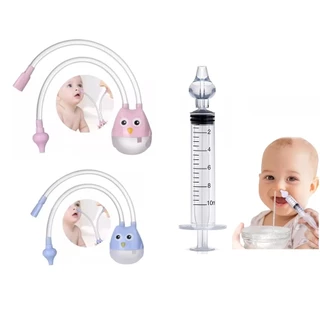 Seringa Lavagem Nariz Aspirador nasal de bebê  criança higiene nariz sugador catarro em Oferta na Shopee