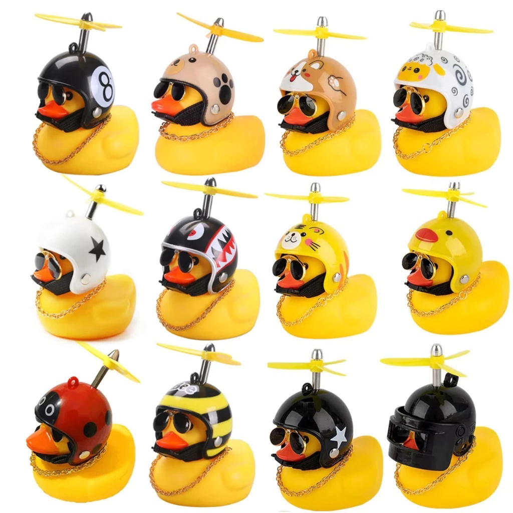 Patinho Jack da Zueira (Com Led) - Pato de Borracha Decora Bike Moto modelos aleatorios.