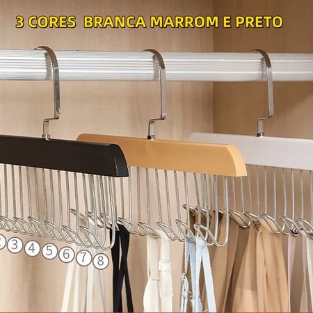 Cabide multi-uso para cintos gravatas cachecóis sutiãs colares