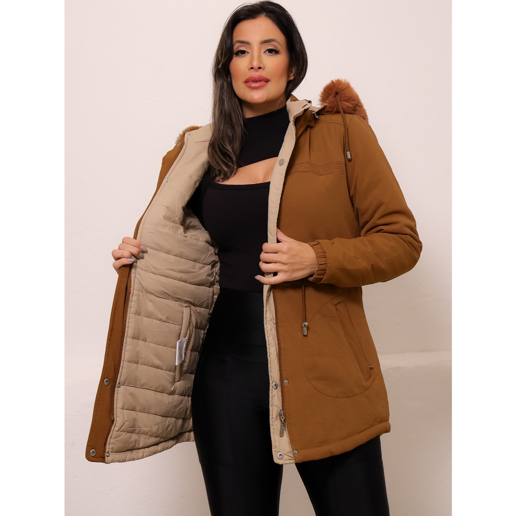 Casaco Feminino Inverno Europeu Casaco Feminino Casaco De Frio