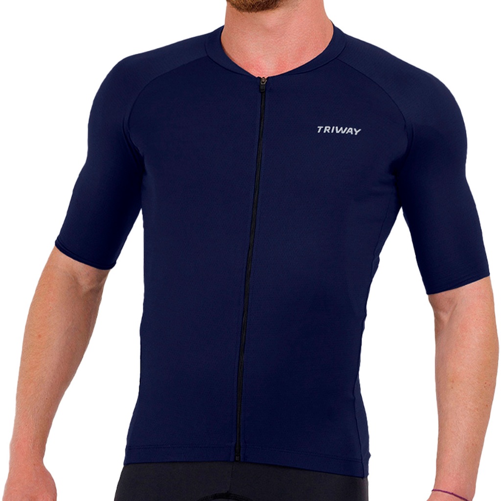 Camisa Ciclismo Masculina Triway Sports Endurance Midnight Azul Marinho ...