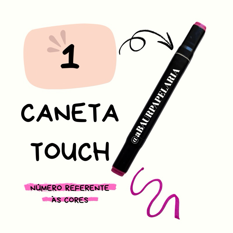 Caneta Touch AVULSA UMA UNIDADE Marcador Touch Caneta para Colorir Bobbie Goods Livro de Colorir