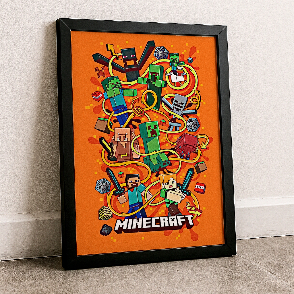 Quadro Minecraft em Oferta | Shopee 2026