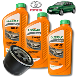 Kit troca Toyota Etios 2012 > 2016 5w30 Lubrax + Filtro TO-019
