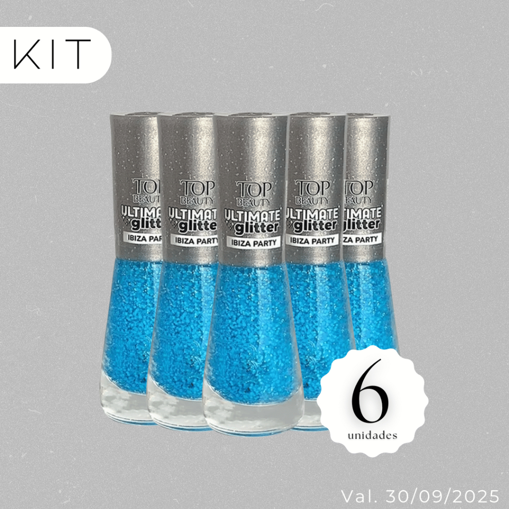 Esmalte Glitter Ibiza Party - Top Beauty (Box c/6 un)