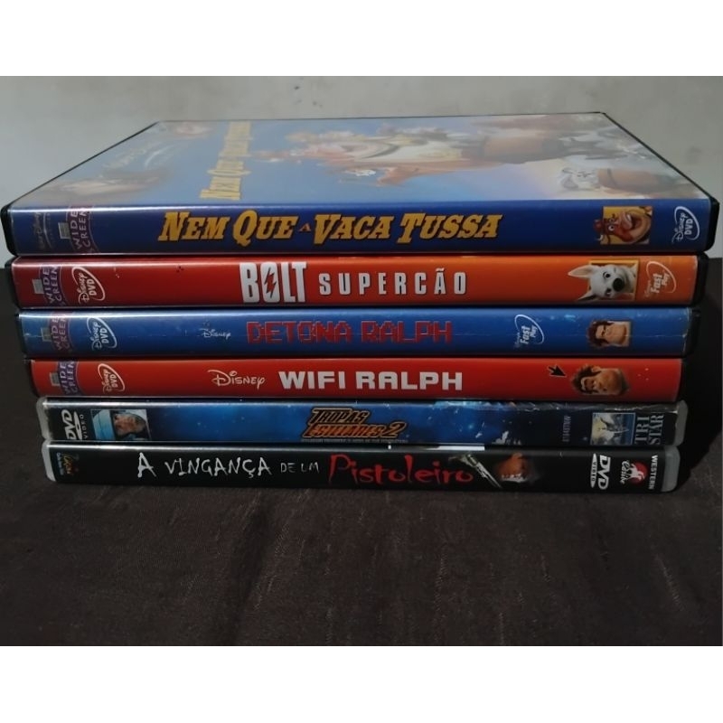 Lote de 06 DVDs. | Shopee Brasil