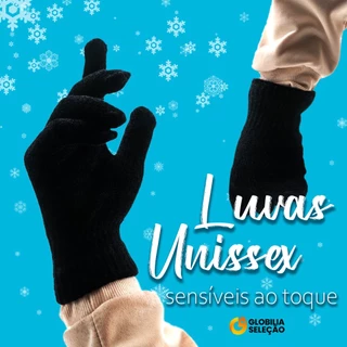 Luvas Feminina Masculino Adulto Unisexx Inverno Quente Sensível FYX6030 em Oferta na Shopee