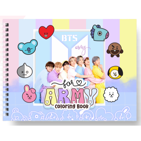 Livro Colorir tema BTS (Estilo Bobbie Goods) | Shopee Brasil