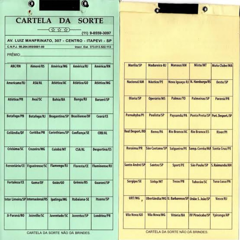Cartela De Rifa Sorte 100 Nomes de cidades | Shopee Brasil