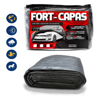 Capa Cobrir Carro Grossa Forrada Impermeável Sol Chuva Poeira P M G em Oferta na Shopee