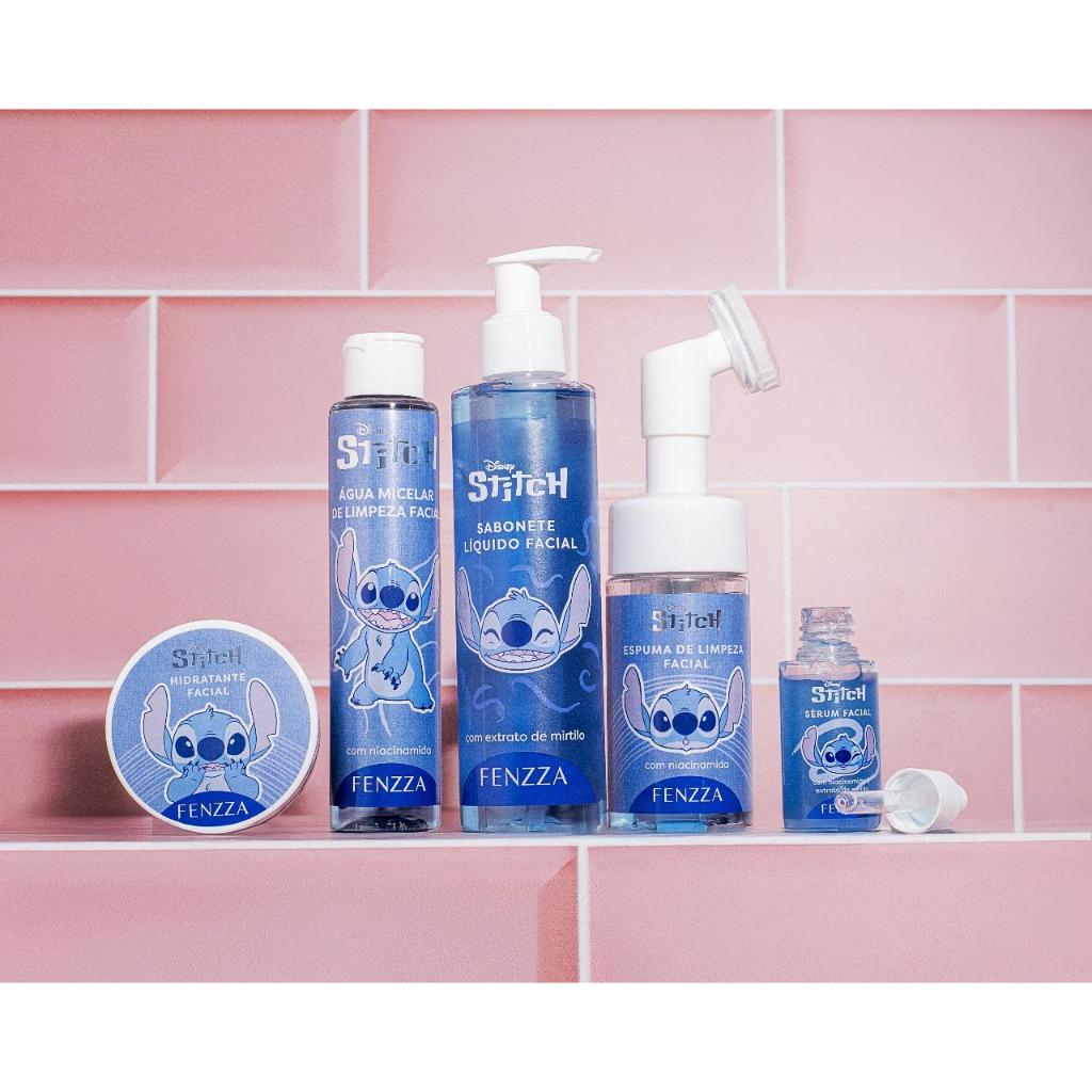 Kit C/ 10 Produtos Skincare Stitch Disney LANÇAMENTO - Fenzza C