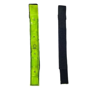 Faixa Refletiva Com LED E VELCRO Prendedor Para Calça Ciclismo Corrida
