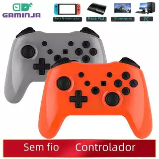 Controle sem Fio Bluetooth Gaminja para Computador Pc Notebook Nitendo Switch Joystick Ps3 Tv Box