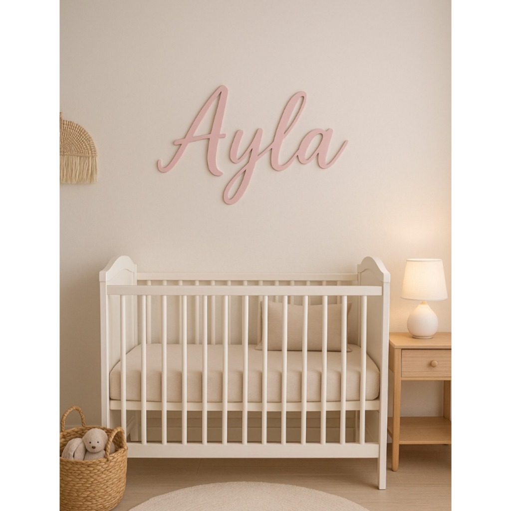 Nome Personalizado Decorativo para Quarto de Bebê ou Infantil