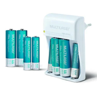 Carregador De Pilhas Multilaser Aa/aaa 8 Pilhas Cb093 BIVOLT em Oferta na Shopee