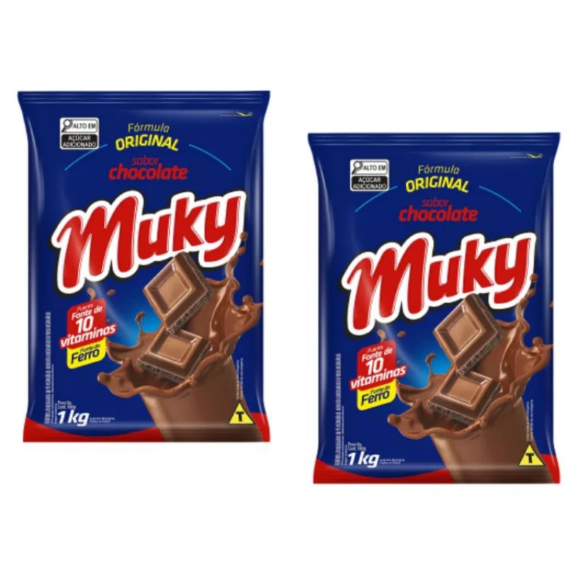 KIT 2 ACHOCOLATADO MUKY 1.10KG | Shopee Brasil