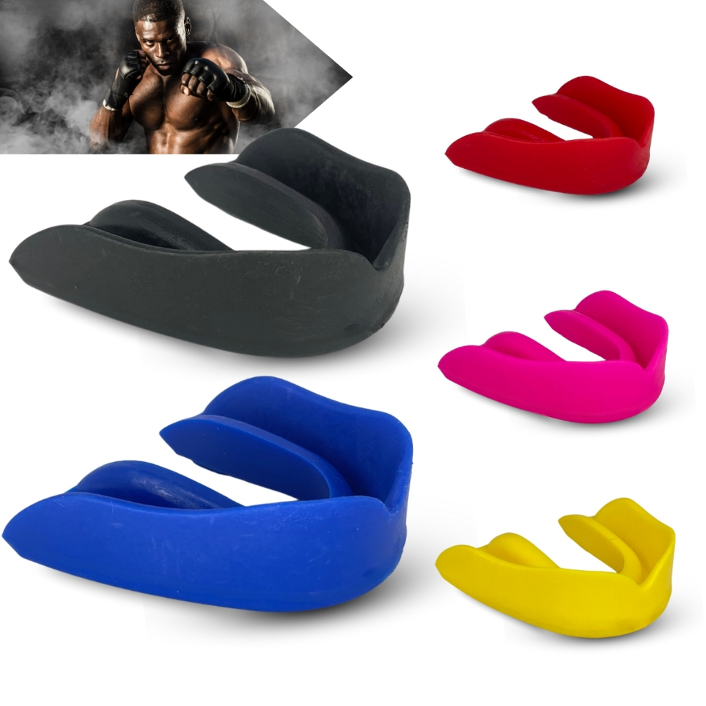 Protetor Bucal Luta Poker Boxe Arte Marcial MMA Simples Resistente ...