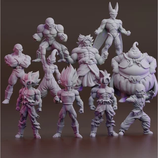 Miniaturas Dragon Ball - Impressão 3D em Resina