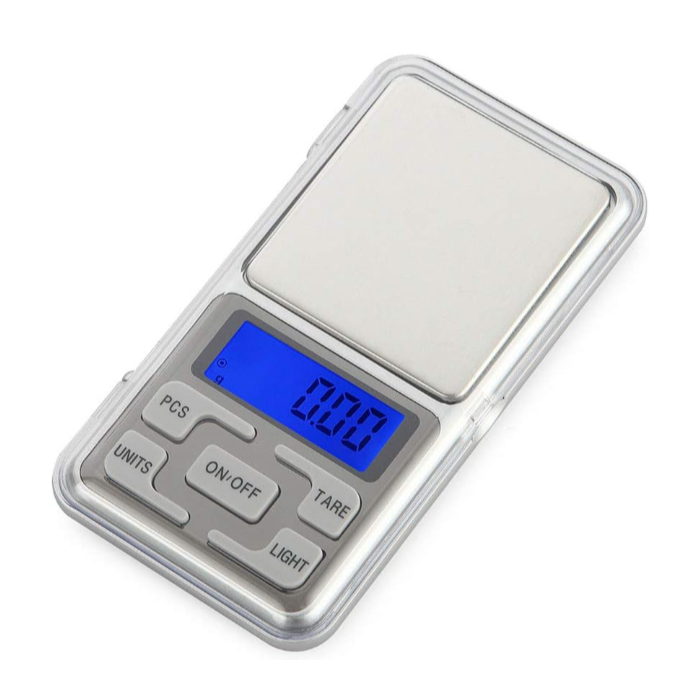 Mini Balança Digital Precisão Pesa 0,1 grama até 500 gramas Portátil ...